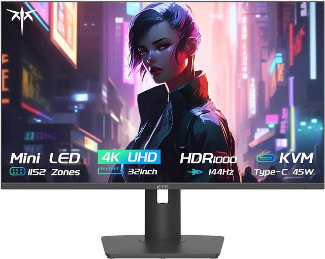 KTC 32 Inch 4K Gaming Monitor,UHD MiniLED Display,144Hz 1ms Fast