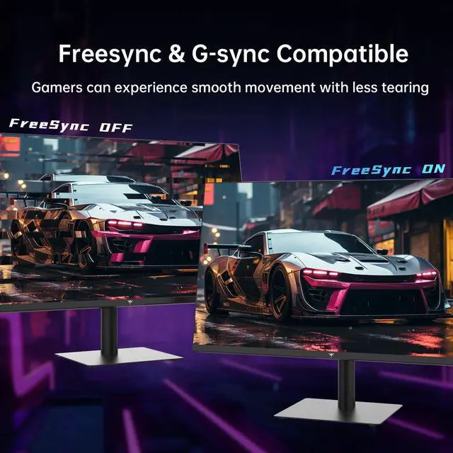 Alt view image 3 of 5 - KTC 32 Inch 2K Computer Monitor 100Hz (Up to 120Hz), IPS 1440p Monitor, Ultra-Thin Bezels, HDR10, Freesync/G-sync, HDMI/DP, Tilt Adjustable, Eyecare, Ideal for Business, Office, Casual Gaming, H32T13