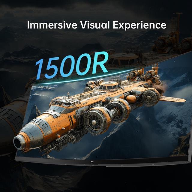 Alt view image 4 of 6 - KTC 34 Inch 165Hz Ultrawide 3440X1440 Monitor, WQHD Curved Gaming Monitor, 1500R PC Monitor, HDR, FreeSync & G-Sync, HDMI, DisplayPort, VESA, Tilt Swivel Height Pivot Adjustment
