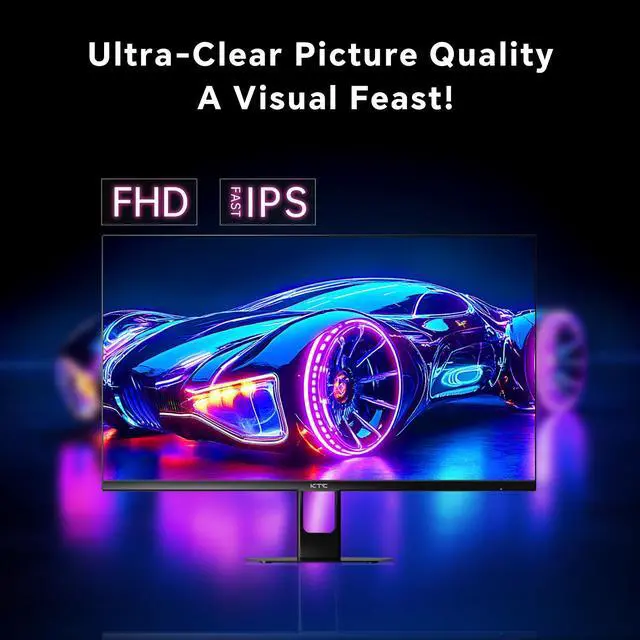 Alt view image 4 of 6 - KTC Gaming Monitor 27 inch 180hz 1ms | Fast IPS Screen 1080p Monitor|2 x HDMI 2.1 &1 x Display Port 1.4 | Support Freesync and Wall Mount | 108% sRGB with HDR 10