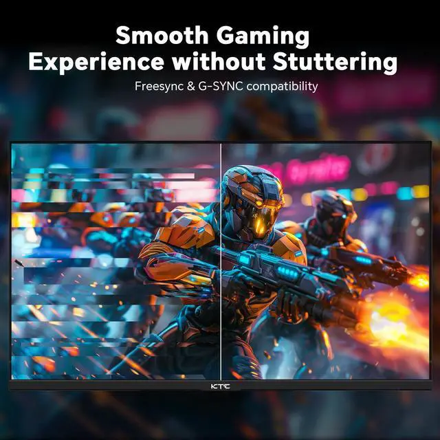 Alt view image 4 of 7 - KTC 27 inch 4K 144Hz Gaming Monitor, UHD 3840 x 2160 IPS Computer PC Monitor, FreeSync & G-Sync, HDR Support, 134% sRGB, HDMI/DisPlayPort/USB, Tilt Adjustable, VESA Mountable, H27P22