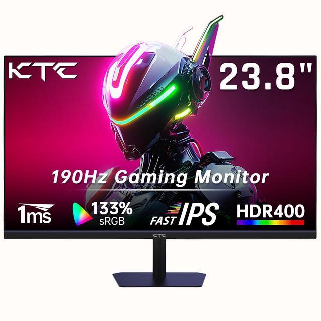 KTC 24 Inch 180Hz/190Hz Gaming Monitor, FHD PC Computer Monitor with Fast IPS Panel, HDR400, 133% sRGB, Bluelight Filter, 2 HDMI & 1 DP Port,