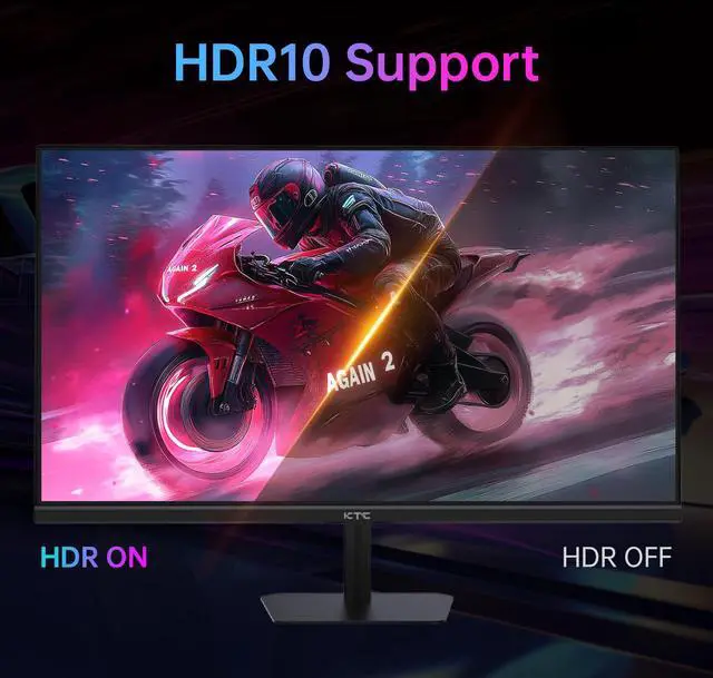 Alt view image 7 of 7 - KTC 24 Inch 180Hz/190Hz Gaming Monitor, FHD PC Computer Monitor with Fast IPS Panel, HDR400, 133% sRGB, Bluelight Filter, 2 HDMI & 1 DP Port, Compatible Freesync and Wall Mountable, H24F8