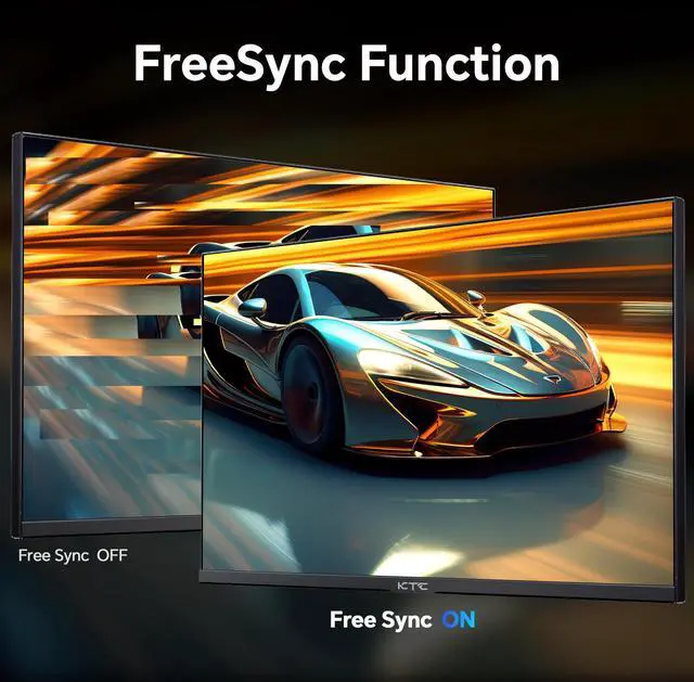 Alt view image 7 of 7 - KTC 24 Inch 180Hz Gaming Monitor, 2K QHD Fast IPS PC Gaming Monitor, 1440p 1ms Computer Monitor 144Hz, G-Sync and FreeSync Compatibility, HDR Support, HDMI Displayport, VESA, Q24T09