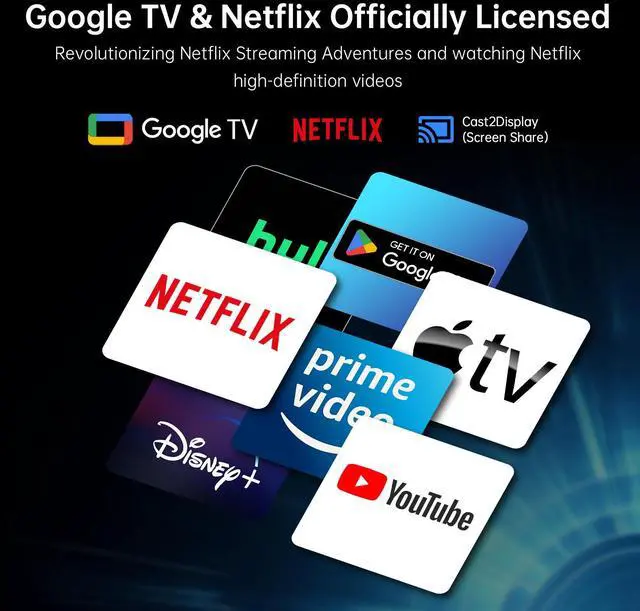 Alt view image 4 of 7 - KTC 32 Inch 4K Smart Monitor, Google TV System UHD (3840x 2160) Smart TV with Speakers, Netflix Licensed, Type-C 65W PD, WirelessDisplay, HDR, Bluetooth, Hey Google Voice Remot, VESA Support, A32Q8