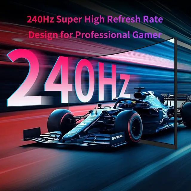 Alt view image 3 of 7 - KTC 32 Inch 240Hz Curved Gaming Monitor, 2K 1440P Computer PC Monitor with 1000R 1ms Frameless, Adaptive Sync,122% sRGB, HDMI, DisplayPort, Tilt Adjustable, H32S25E