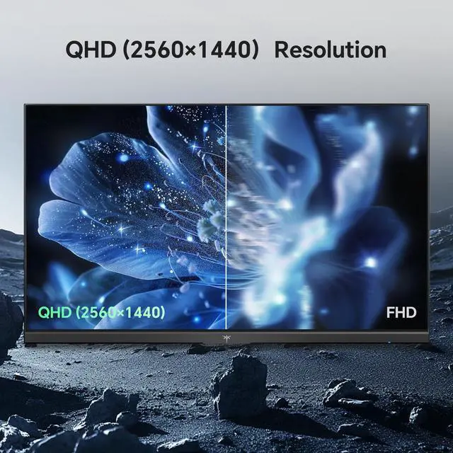 Alt view image 3 of 7 - KTC 27 Inch QHD Computer Monitor 100Hz, Up to 120Hz, IPS Panel, 2K 1440P PC Gaming Monitor for Home Office, Adaptive-Sync Support, HDR10, Tilt Adjustable, H27D9