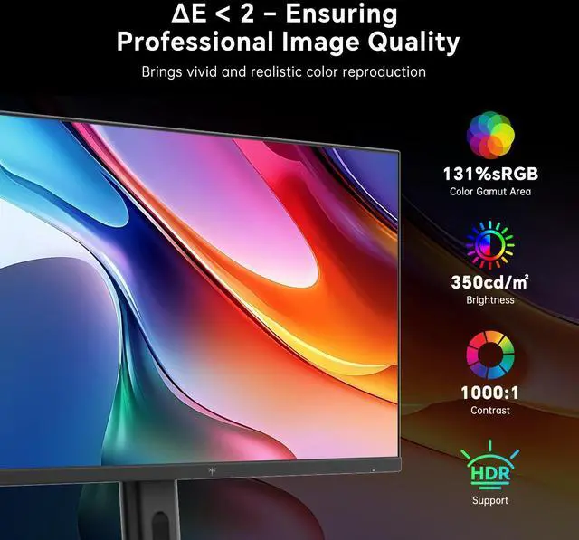 Alt view image 3 of 7 - KTC 27 Inch Gaming Monitor 240Hz, FHD 1080p Fast IPS Computer Monitor with Adaptive Sync, HDR, Height Pivot Tilt Adjustable, Vesa Mount, HDMI/DP/USB, H27F7
