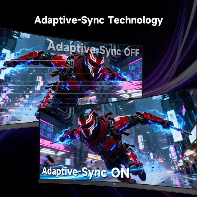 Alt view image 7 of 7 - 34 Inch Ultrawide Monitor, 180Hz WQHD 3440X1440 Curved Gaming Monitor, 1500R PC Monitor, HDR, FreeSync & G-Sync, HDMI, DisplayPort, VESA, Tilt Swivel Height Pivot Adjustment, H34S5