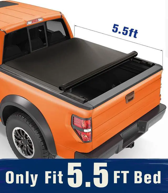 Main image of TIPTOP Soft Roll-Up Tonneau Cover Truck Bed For 2004-2014 F150 & 2006-2014 Mark LT 5.5ft Bed (67") | TP1 |