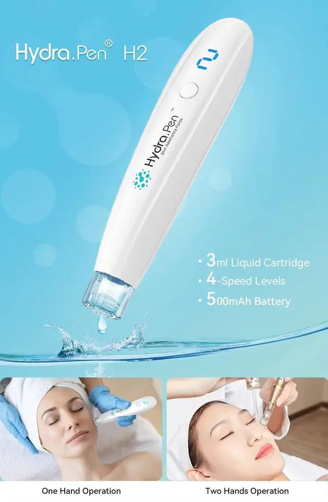 Alt view image 5 of 7 - Hydra Pen H2 Microneedling Pen Automatic Applicator Skin Care Microneedling Derma Pen