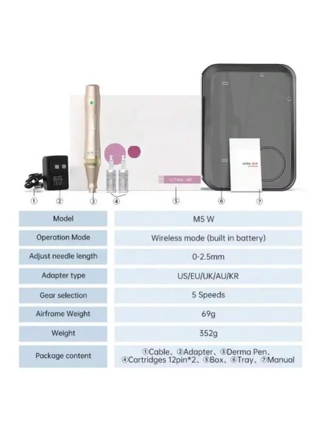 Alt view image 2 of 7 - Dr.Pen M5 Professional Kit Multi-function Wireless Derma Beauty Pen Trusty Skin Care Tool Kit 1 Set Dr.pen M5-C Wireless