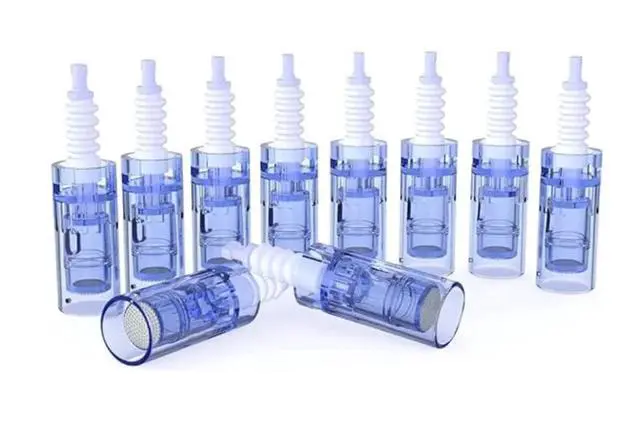 Alt view image 4 of 7 - Dr.Pen A6 Microneedling Skin Pen Cartridges Micro Needling Therapy Systems for Face Hair Treatment 10pcs Round Nano
