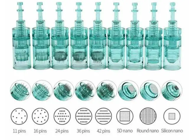 Alt view image 5 of 7 - Dr.Pen A6S Cartridges Micro Screw Needle Waved Cartridge Skin Pen Micro Needling 10pcs 5D Nano