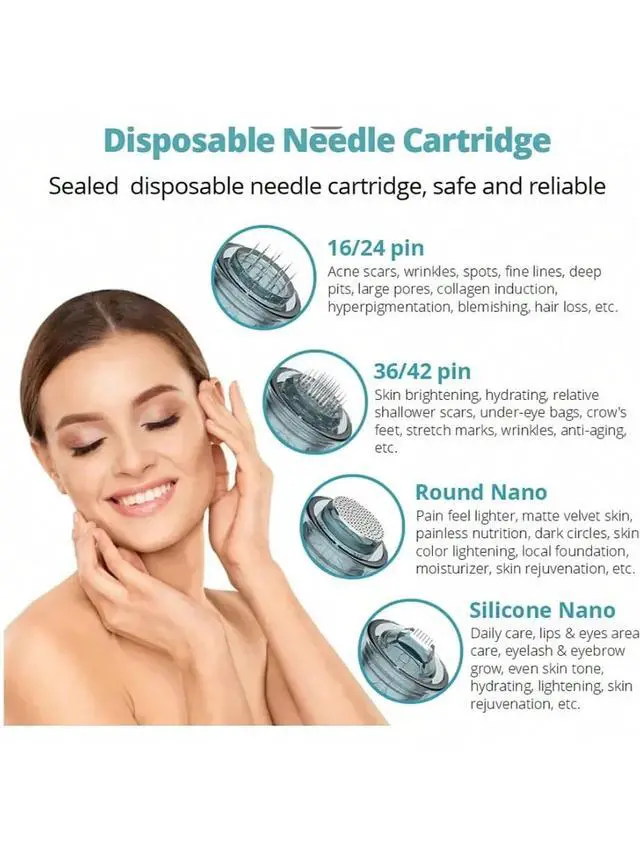 Alt view image 4 of 7 - Dr.Pen M8 M7S Screw Needle Waved Cartridge Skin Pen Micro Needling Cartridges 10pcs 16pin