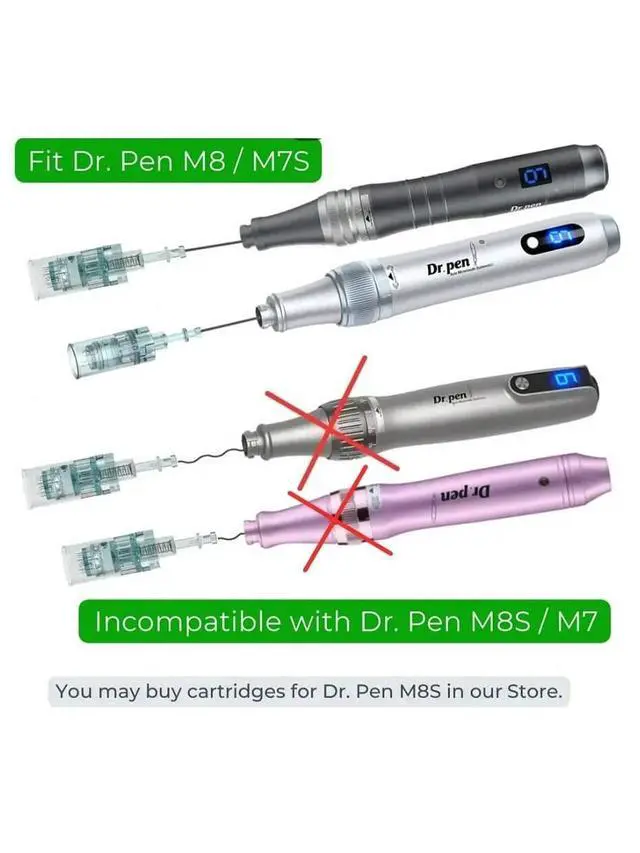 Alt view image 2 of 7 - Dr.Pen M8 M7S Screw Needle Waved Cartridge Skin Pen Micro Needling Cartridges 10pcs 5D Nano