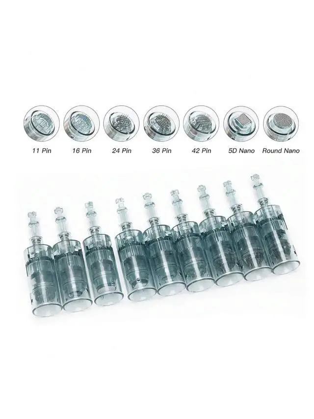 Alt view image 7 of 7 - Dr.Pen M8 M7S Screw Needle Waved Cartridge Skin Pen Micro Needling Cartridges 10pcs 5D Nano