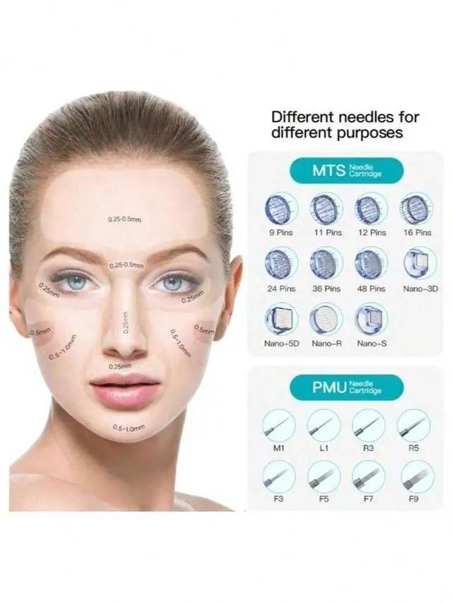 Alt view image 5 of 7 - Dr.Pen M8S/A8S/A9/A11 Screw Needle Waved Cartridge Skin Pen Micro Needling Cartridges 10pcs 42pin