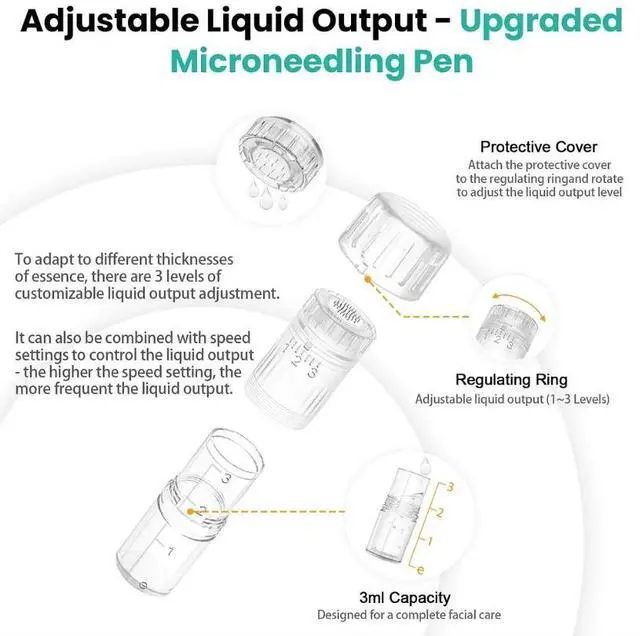 Alt view image 7 of 7 - Hydra Pen H3/H5 Cartridges Tips Replacement Heads Screw Needle Cartridge Skin Pen Micro Needling Cartridges 10pcs Sqaure Nano