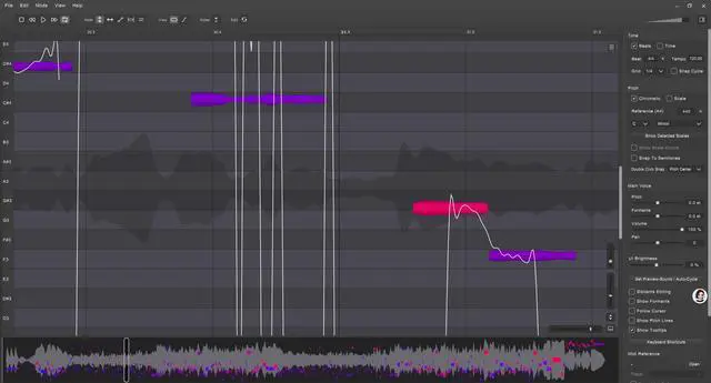 Alt view image 3 of 4 - Vovious Intelligent voice correction, accurate pitch editing, adjustment, vibrato modulation, post mixing effects plugin