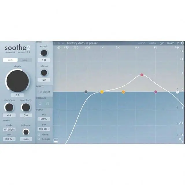 Alt view image 3 of 3 - Oeksound Soothe2 Intelligent multi-frequency dynamic intelligent dynamic resonance suppressor removes burr sensation eliminates sibilance saliva