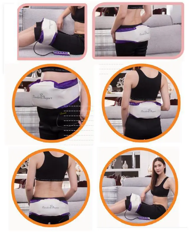 Alt view image 5 of 6 - Slender vshaper Electric Massage Belt Fat Burning Oscillate Slimming Belt Vibration Belt slender shaper Waist With Vibrating Motor Massage Leg