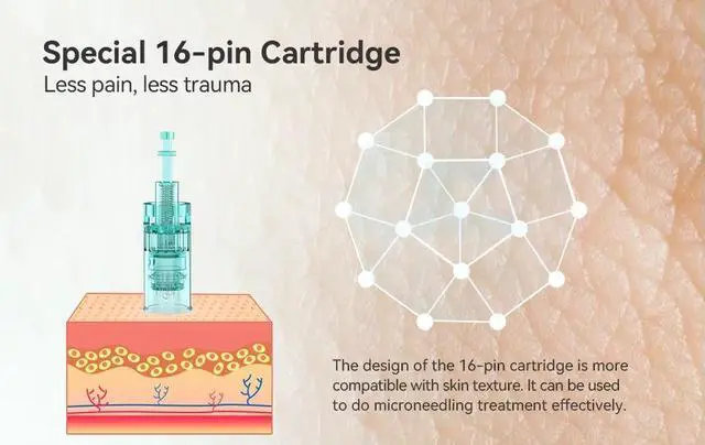 Alt view image 3 of 5 - Dr.pen A6S Skin Rejuvenation Microneedle Machine Microneedling Derma Pen 10pcs 11pin