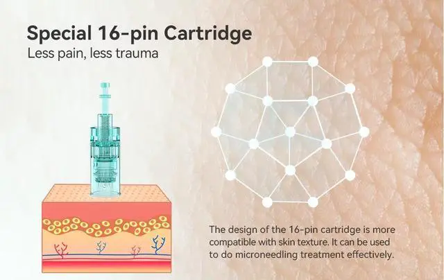 Alt view image 3 of 7 - Dr.pen A6S Skin Rejuvenation Microneedle Machine Microneedling Derma Pen 10pcs 3D Nano