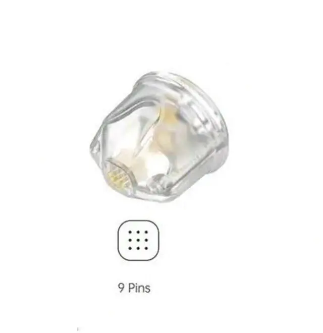 Alt view image 5 of 7 - Bio Q2 Pen EMS Light Therapy One-touch Pause Function Derma pen Derma roller for Face Care Anti Winkle 10pcs 9pin