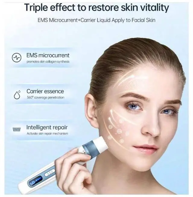 Alt view image 6 of 7 - Hydra Pen H5 EMS Infusion Carrier Serum Beauty Device with Double Functions of EMS and MTS Automatic Application