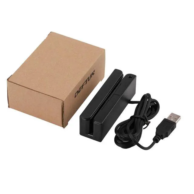 Alt view image 6 of 6 - Deftun MSR90 USB Swipe Magnetic Credit Card Reader 3 Tracks Mini Smart Card Reader MSR605 MSR606