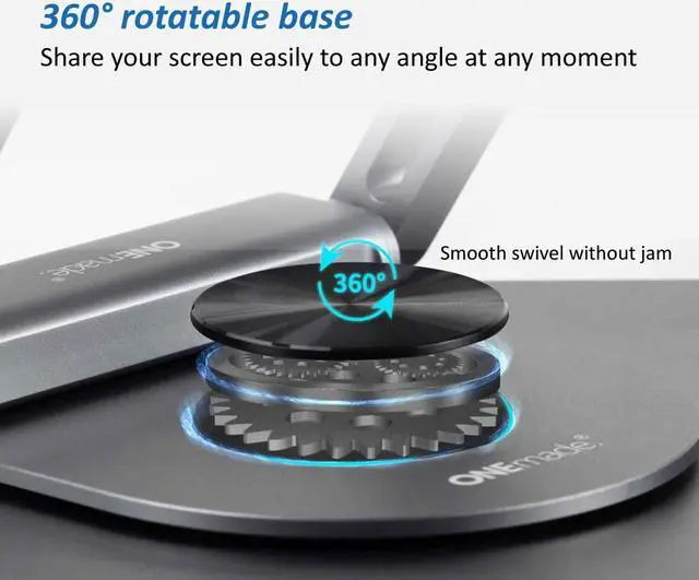 Alt view image 5 of 7 - idart SOZ 6-in-1 Swivel Stand Hub with 100W PD, USB-C, 4K@60Hz HDMI, 5Gbps USB-A 3.0 x2, Ethernet(RJ45), for Laptop/Tablet/Book up to 17 Inches & 4.5kg, Detachable Docking Station/ Foldable Stand