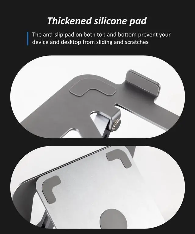 Alt view image 7 of 7 - idart SOZ 6-in-1 Swivel Stand Hub with 100W PD, USB-C, 4K@60Hz HDMI, 5Gbps USB-A 3.0 x2, Ethernet(RJ45), for Laptop/Tablet/Book up to 17 Inches & 4.5kg, Detachable Docking Station/ Foldable Stand