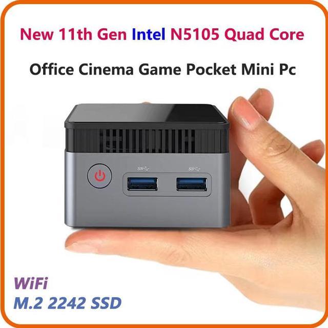 ZX01 Pocket Mini PC Intel N5105 Mini PC Windows 11 Pro DDR4 SSD