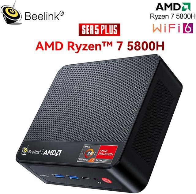 2023 Beelink SER5 Plus Ryzen 7 5800H Mini PC Windows 11 Pro AMD