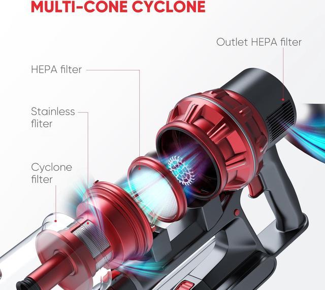 FirstLove Cordless Stick Vacuum Cleaner - Stick Vacuum 25000pa