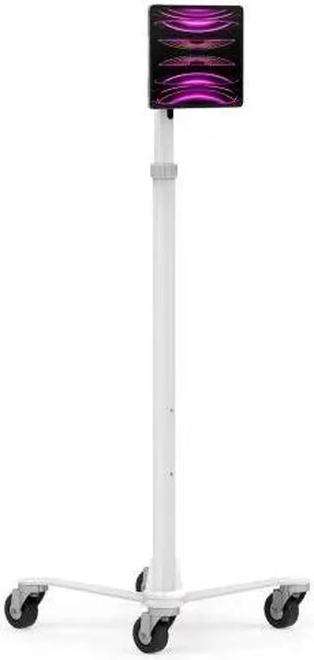 Alt view image 3 of 3 - Compulocks Universal Invisible Mount Medical Rolling Cart Extended White