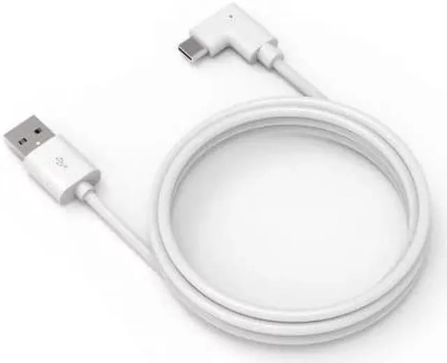 Alt view image 2 of 6 - Compulocks 6ft Charge & Data USB-C to USB-C 90-Degree Cable Right Angle White