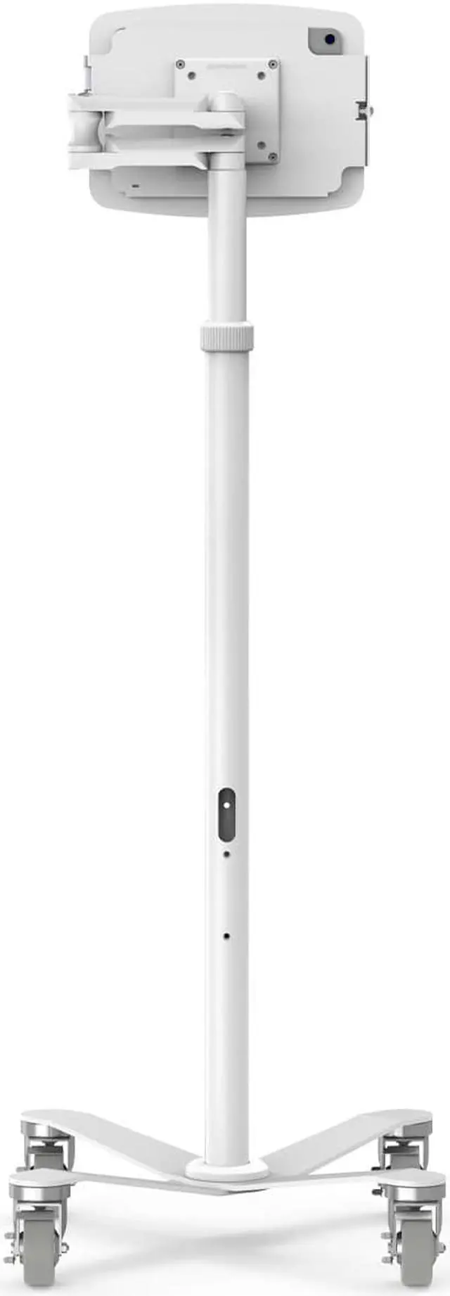 Alt view image 2 of 3 - Compulocks iPad 10.9" 10th Gen Space Enclosure Medical Rolling Cart Extended White