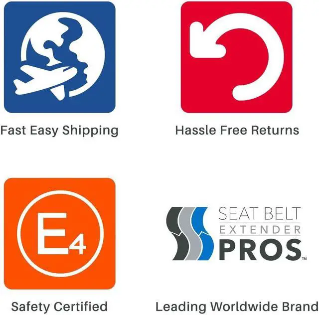 Alt view image 6 of 6 - E-Mark Safety Certified Seat Belt Extension 2023 Jeep Grand Cherokee Front Seats (17.78cm/ 7 inch, Black) from Seat Belt Extender Pros