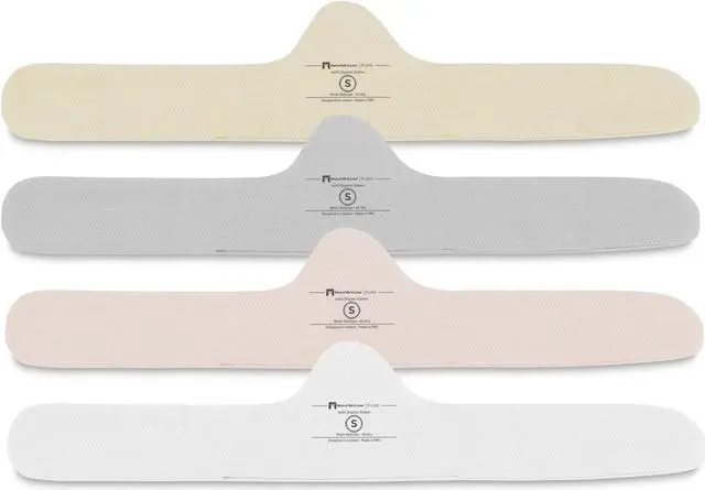 Main image of More of Me to Love Organic Cotton Bra Liner 4-Pack Small (Pearl White, Blush Pink, Stone Gray, Fawn Beige)