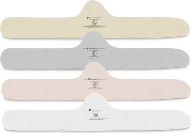Main image of More of Me to Love Organic Cotton Bra Liner 4-Pack X-Large (Pearl White, Blush Pink, Stone Gray, Fawn Beige)