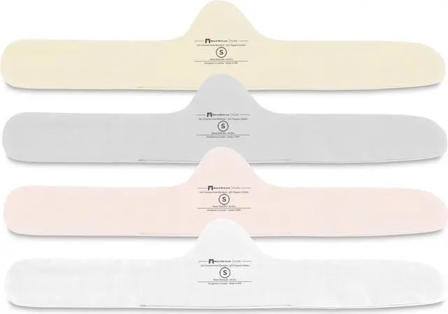 Main image of More of Me to Love Organic Cotton and Bamboo Bra Liner 4-Pack Small (Pearl White, Blush Pink, Stone Gray, Fawn Beige)