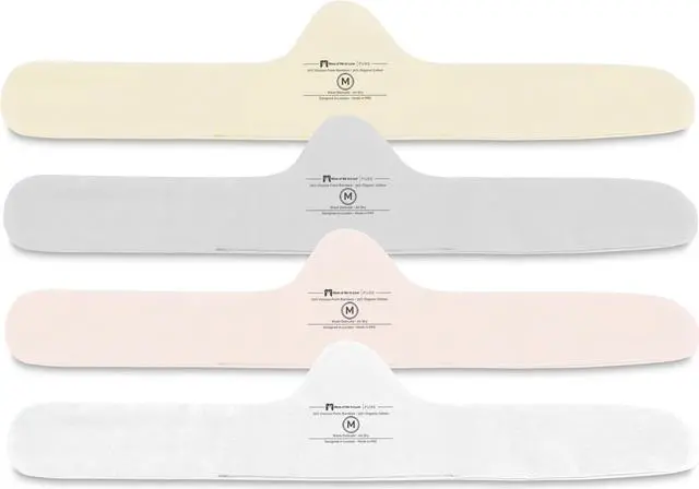Main image of More of Me to Love Organic Cotton and Bamboo Bra Liner 4-Pack Medium (Pearl White, Blush Pink, Stone Gray, Fawn Beige)