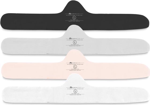 More of Me to Love Organic Cotton and Bamboo Bra Liner 4-Pack Large (Pearl  White, Blush Pink, Stone Gray, Onyx Black) 