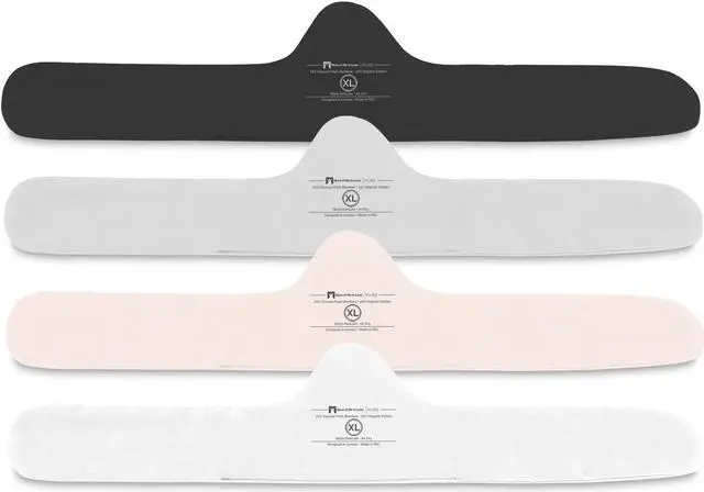 Main image of More of Me to Love Organic Cotton and Bamboo Bra Liner 4-Pack X-Large (Pearl White, Blush Pink, Stone Gray, Onyx Black)