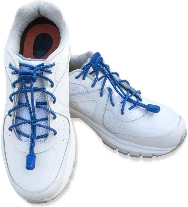 Alt view image 5 of 6 - No Tie Elastic Shoelaces (7-Pack) WITH TENSION LOCKS - Stretchy Laces in Popular Colors - Great for Adults and Children - Fits Casual, Fitness, Running, Walking, Hiking, Comfort and Triathlon Shoes