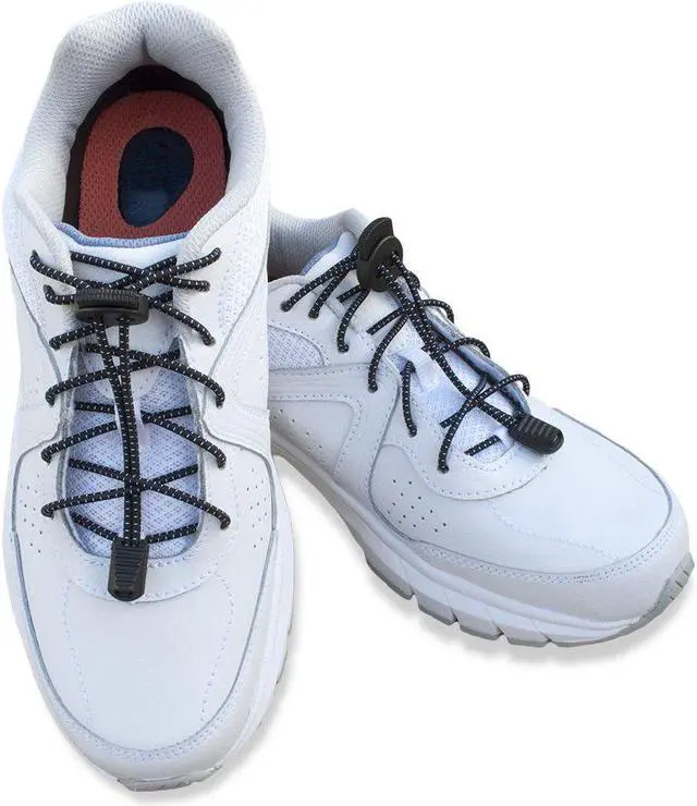 Alt view image 6 of 6 - No Tie Elastic Shoelaces (7-Pack) WITH TENSION LOCKS - Stretchy Laces in Popular Colors - Great for Adults and Children - Fits Casual, Fitness, Running, Walking, Hiking, Comfort and Triathlon Shoes
