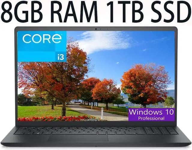 Main image of Dell Inspiron 15 3511 laptop, 11th Gen Intel Core i3-1115G4 2-Cores Processor, Intel UHD Graphics, 8GB DDR4  1TB PCIe SSD,15.6" FHD LED Display, WiFi, USB, Bluetooth, HDMI, Webcam, Windows 10 Pro