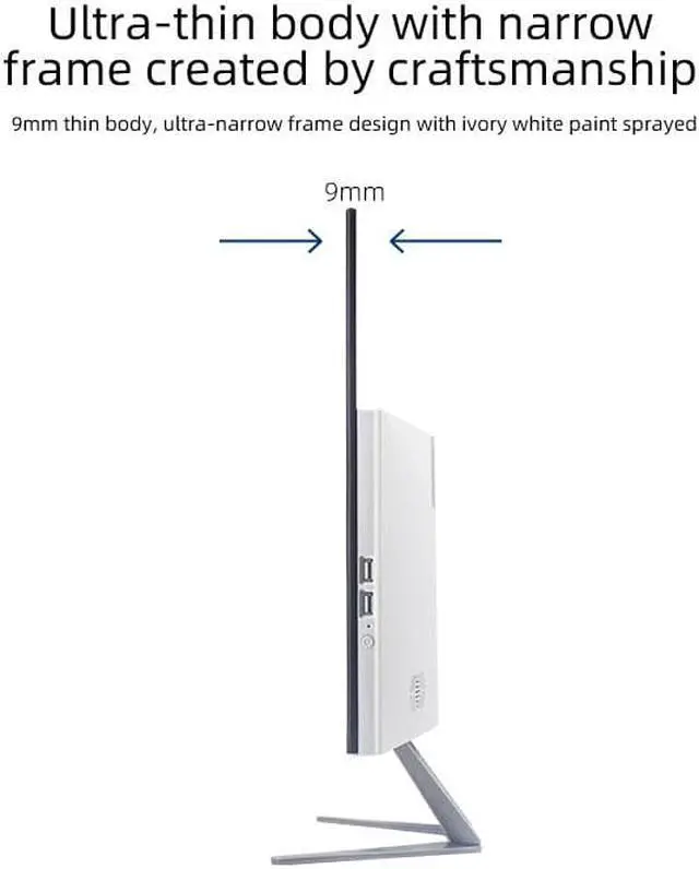 Alt view image 4 of 5 - HVLANYN All In One Computer Desktop Intel Core I7-10700F eight core 16- thread  2.9GHz With SSD 512G 27inch, IPS screen